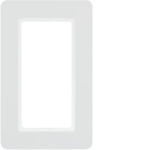 Q.7 Ramka 1-krotna z dużym wycięciem, biały aksamit, lakierowany Berker 13096189