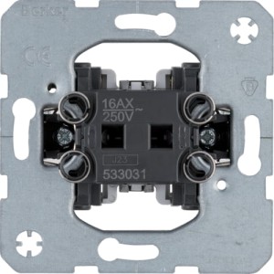 one.platform Łącznik 1-klawiszowy, 1-biegunowy, mechanizm, samozaciski Berker  533031  