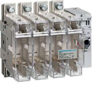 HAGER HFD416 Rozłącznik izolacyjny z bezpiecznikami 4-polowy NH00 160 A