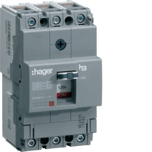 HAGER HHA125H Wyłącznik mocy x160 3P 25kA 125A