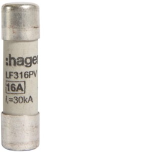 HAGER LF316PV Wkładka topikowa cylindryczna 10x38 mm gPV 16 A 1000 V d.c.