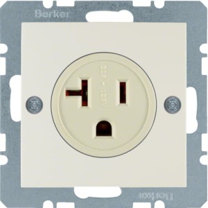 B.Kwadrat/S.1 Gniazdo z uziemieniem USA/KANADA NEMA 5-20 R, krem Berker 41688982