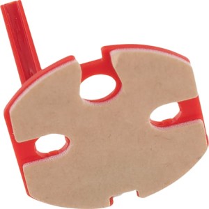 B.Kwadrat Klucz do gniazda z uziemieniem kompletnego z nadrukiem "DATA", czerwony Berker 1862