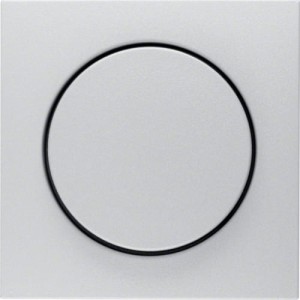 B.Kwadrat/B.7 Płytka czołowa pokrętła regulacji do ściemniacza obrotowego aluminium mat, lakierowany Berker 11371404