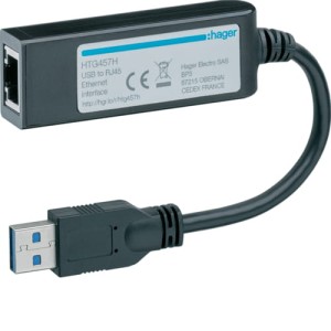 Adapter USB-RJ45 Ethernet Hager HTG457H