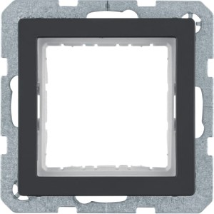 Q.x Zestaw adaptacyjny do modułów systo 45x45mm, antracyt aksamit, lakierowany Berker 14406086