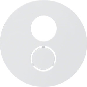 R.1/R.3 Płytka czołowa do gniazda głośnikowego biały Berker 11962089