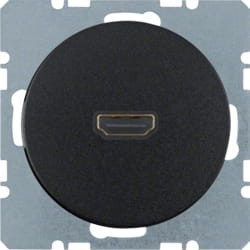 R.1/R.3 Gniazdo HDMI czarny Berker 3315422045