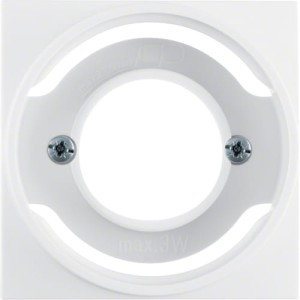 B.Kwadrat Płytka czołowa do sygnalizatora świetlnego E14, kremowy, połysk Berker 5311988982