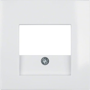 B.Kwadrat Płytka czołowa do gniazda głośnikowego i gniazda ładowania USB, biały, połysk Berker 5310338989