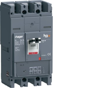 MCCB Wyłącznik mocy h3+ P630 LSI 3x630A 50kA Hager HMW630JR