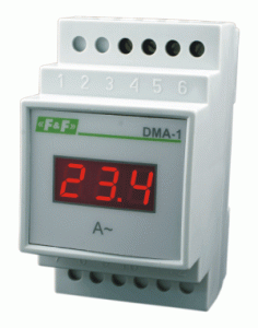 Cyfrowy wskaźnik wartości natężenia prądu, jednofazowy F&F DMA-1