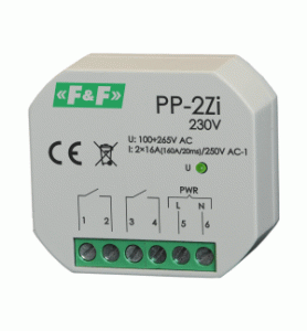 Przekaźnik elektromagnetyczny F&F PP-2Zi 230V