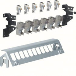 Patch-Panel 12 modułów 6xRJ45 kat 6A ekranowane szyna TS lub płyta montażowa Hager FZ12MM 