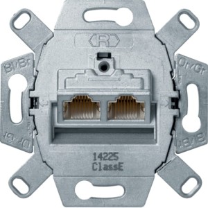 one.platform Mechanizm gniazda komp. UAE 2-kr (RJ45), ekranowane, kat.6, klasa E BERKER 4555   