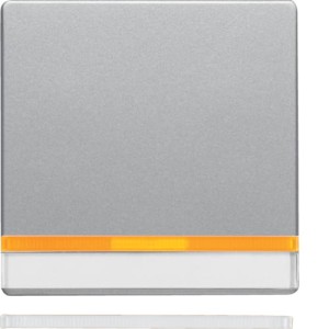 Q.x Klawisz z 2 dołączonymi soczewkami i polem opisowym do łącznika 1-klawiszowego, aluminium aksamit, lakierowany Berker 16286084  