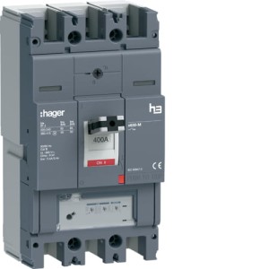 MCCB Wyłącznik mocy h3 x630 LSnI 3x400A 50kA Hager HMJ400GR