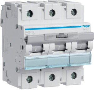 HAGER HMD390 MCB Wyłącznik nadprądowy 15kA 3P D 100A