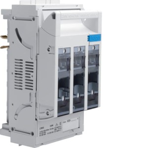 Rozłącznik bezpiecznikowy NH00 3x160 A szyny Cu 40 mm odpływ zaciski 3x16mm2 Hager LT055