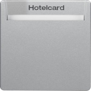 Q.x Łącznik przekaźnikowy na kartę hotelową, aluminium aksamit, lakierowany Berker 16406094