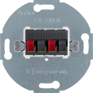 one.platform Mechanizm gniazda głośnikowego stereofonicznego 2-krotnego, antracyt Berker 457305  