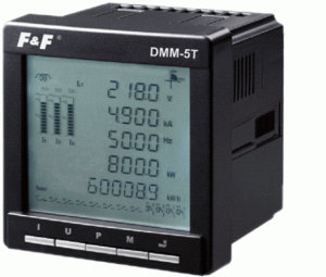Multimetr panelowy z komunikacją Modbus RTU F&F DMM-5T